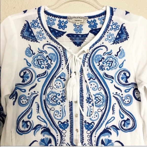 Gorgeous Anthropologie boho top. Never worn. - Picture 3 of 10